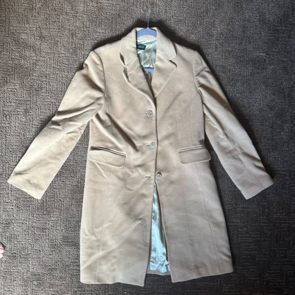J.Crew Tailored Camel Wool Coat (Size 10)
